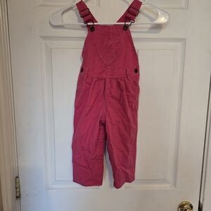 OshKosh B'gosh Fuchsia Overalls with Heart